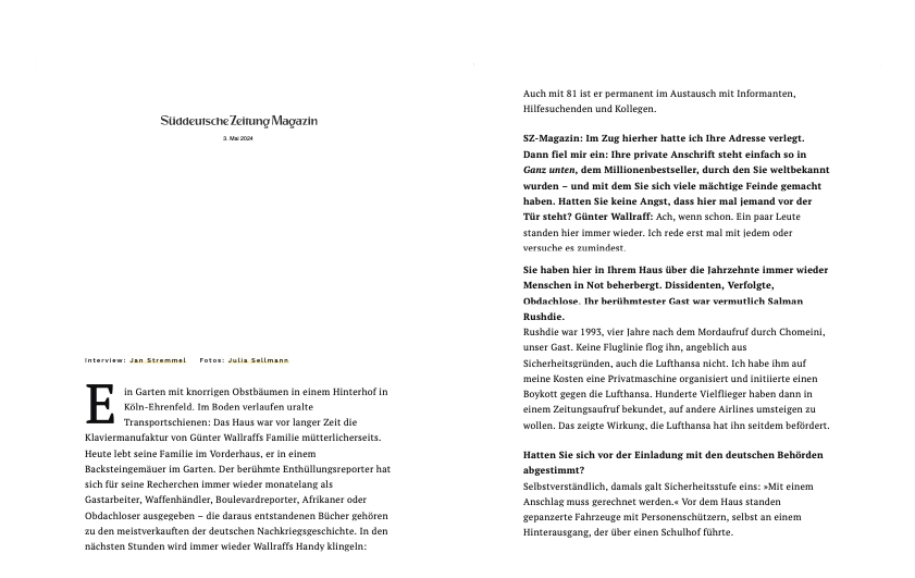 SZMagazin20240503InteStremmelmitGunterWallraff1